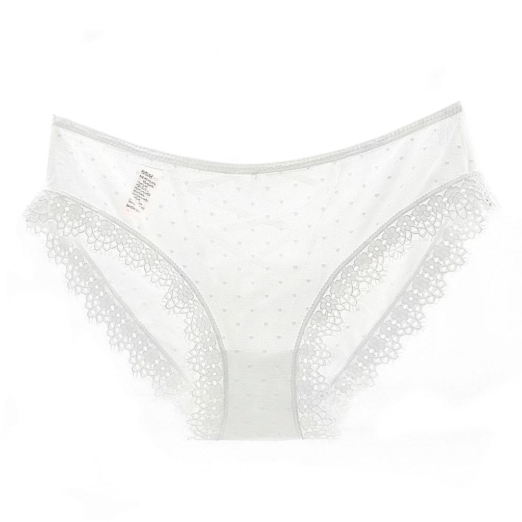 Lace Panties Women's Mesh Breathable Large Size Briefs Straps Cross Hollow Sexy Sex Panties