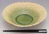Utsuwa Roan Yamasaku Kiln "Green Glaze" Oval Serving Bowl, Sabi Oribe, Approx. 22cm Diameter X 6cm Height, Made In Japan