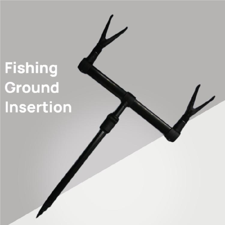 Fishing Rod Support Holder Bar Rod Support Bar Holding 2 Fishing Rods (Fishing Rod NOT Include)