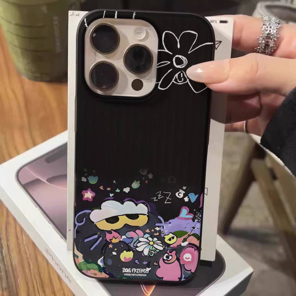 Cute Z-ZO Friends For IPhone 17 16 15 14 13 12 11 Pro Max Plus Pro Clear Phone Cover Non-Slip Shell
