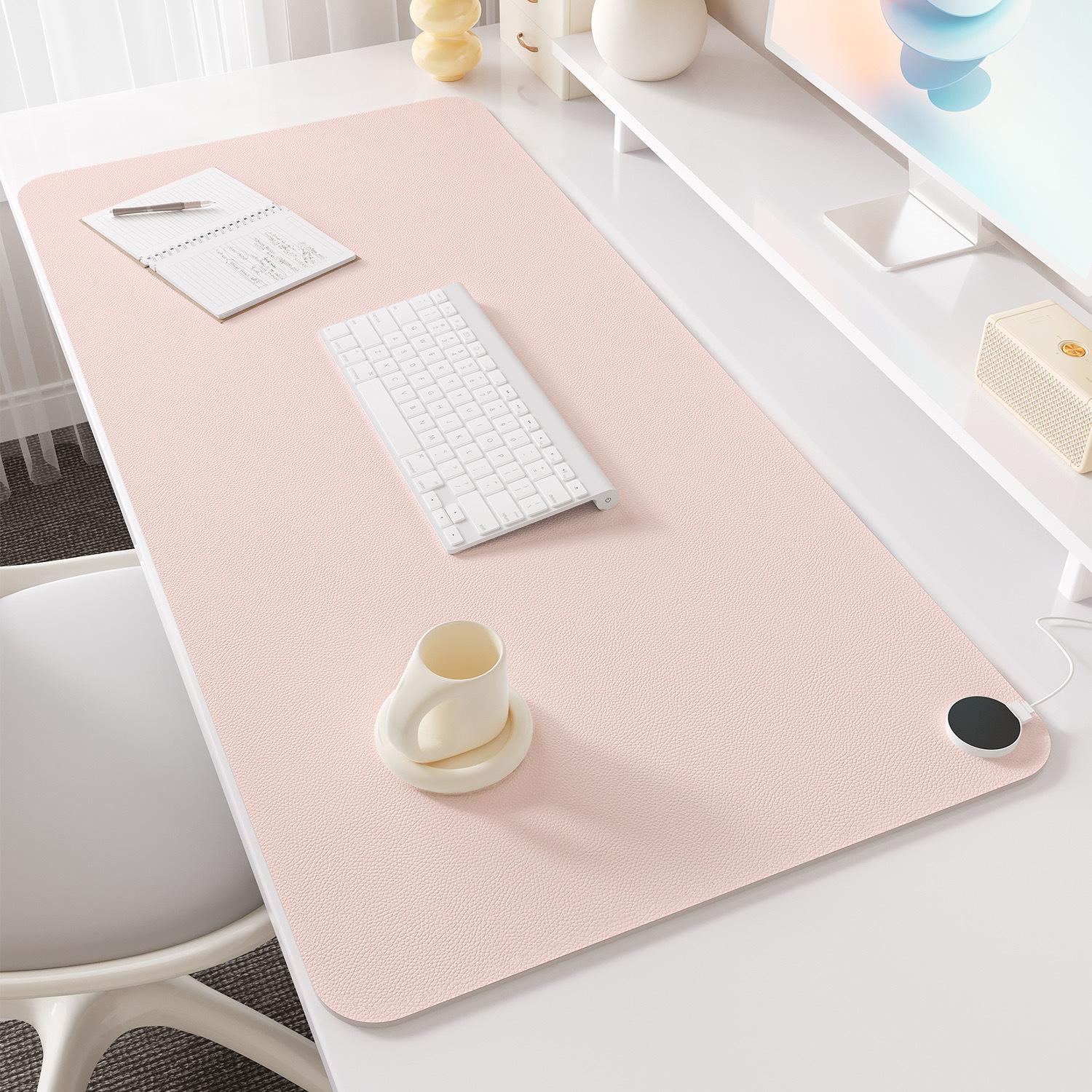 

Heated Desk Mat for Studying, Working, and Studying; Waterproof, Stain-resistant, and Warming for Hands and Computer Desks in Winter. 36*60cm - 3-level timer - right switch