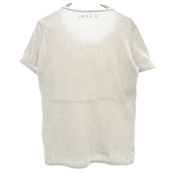 MARNI made in Italy Print Short sleeve T-shirt 42 Gray Women Used