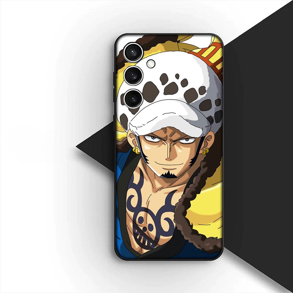 Cover for Samsung Galaxy S20 S22 S21 FE Ultra Plus A07 A17 A15 A16 A25 A57 A37 Phone Case Trafalgar Water Law One Piece Luffy