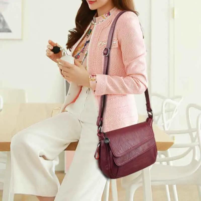 Designer Handbag High Quality Soft Leather Purses And Handbags Casual Shoulder Messenger Bags for Women Sac