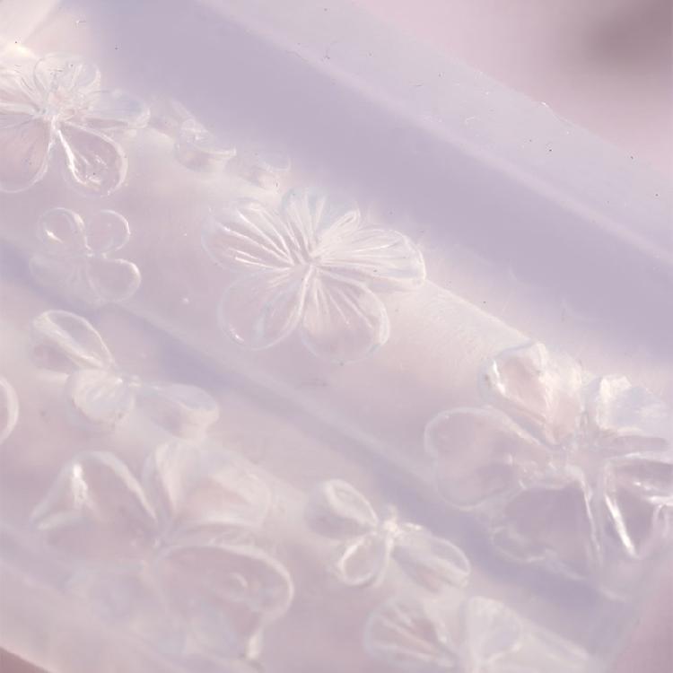 Multipurpose Nail Art Template Tool Flower Silicone Nail Art Mold Embossing Carving Templates for Nail Enthusiasts