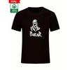 Herren Casual Kurzarm T-Shirt - Hellblaues Berg-Grafik-Tee, Regular Fit, Rundhalsausschnitt, Sommer-Essential für Freizeitkleidung, Outdoor-Freizeitkleidung