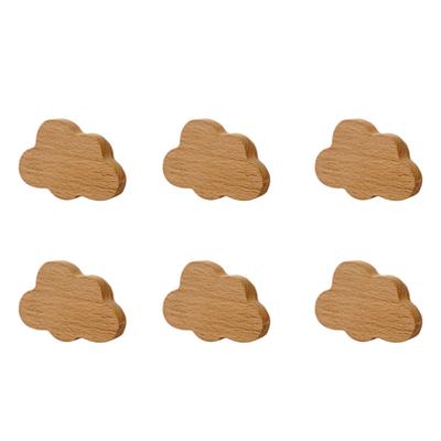 Holz-Zuggriff Vielseitiger Stil Einfach zu installieren Holzschrankknöpfe Set mit Schrauben Stilvoll