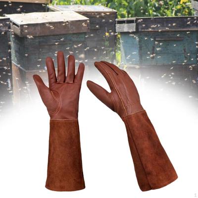Svářečské rukavice BBQ PU Leather Working Rigger Long Tube Prořezávání