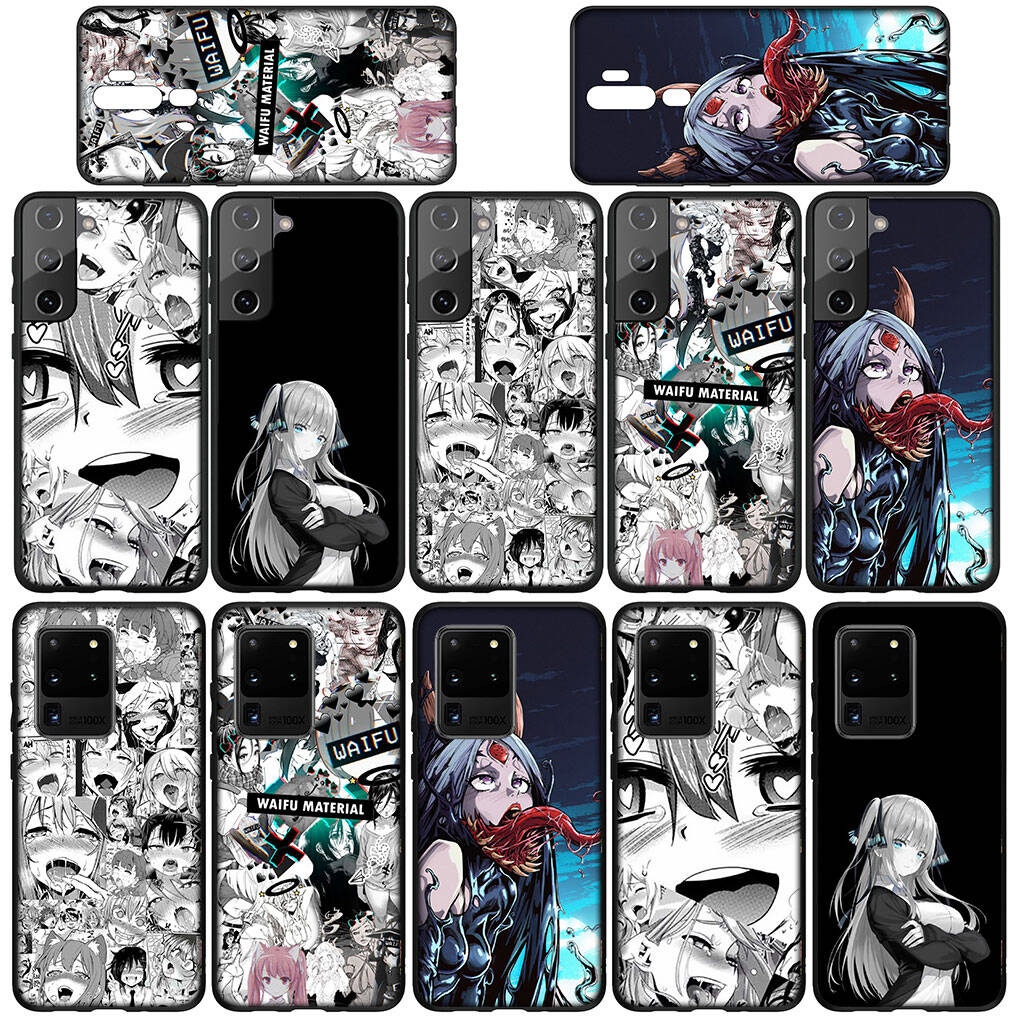For iPhone 17 16 15 Xiaomi Poco F7 F8 X7 X6 C85 C75 M8 Redmi Note 14 13 12 11 Pro Max 14C 13C A3 A4 Case Cartoon Ahegao Hentai Manga Girl Waifu Cover