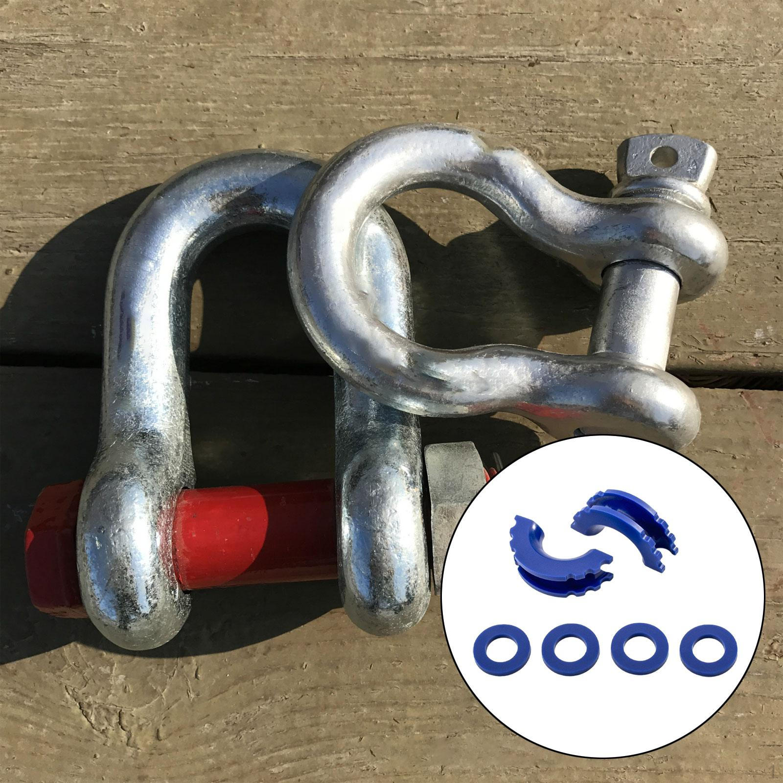 

2 шт. D-образные кольца-изоляторы, аксессуары, портативная замена, простая установка, многоцелевое применение синий