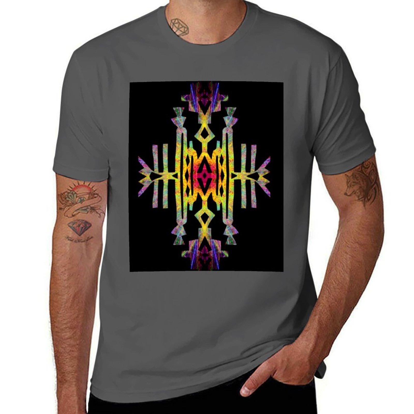 

Native Geometric Star TShirt Odor Resistant Short Sleeve Top 4XL