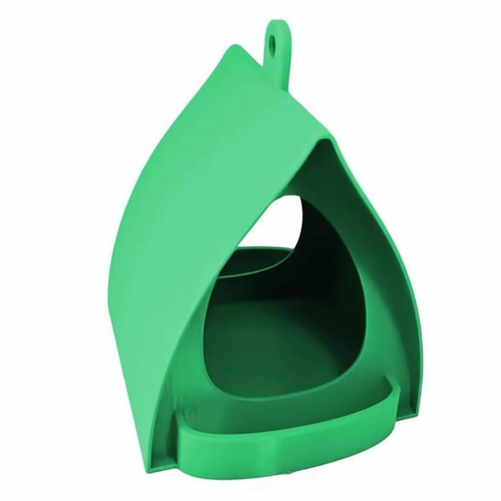 

Bird Feeders Hanging Station with Rainproof Roof Bird House Feeder Birdhouse for Outdoors Garden Yard Attracting Wildbirds зелёный