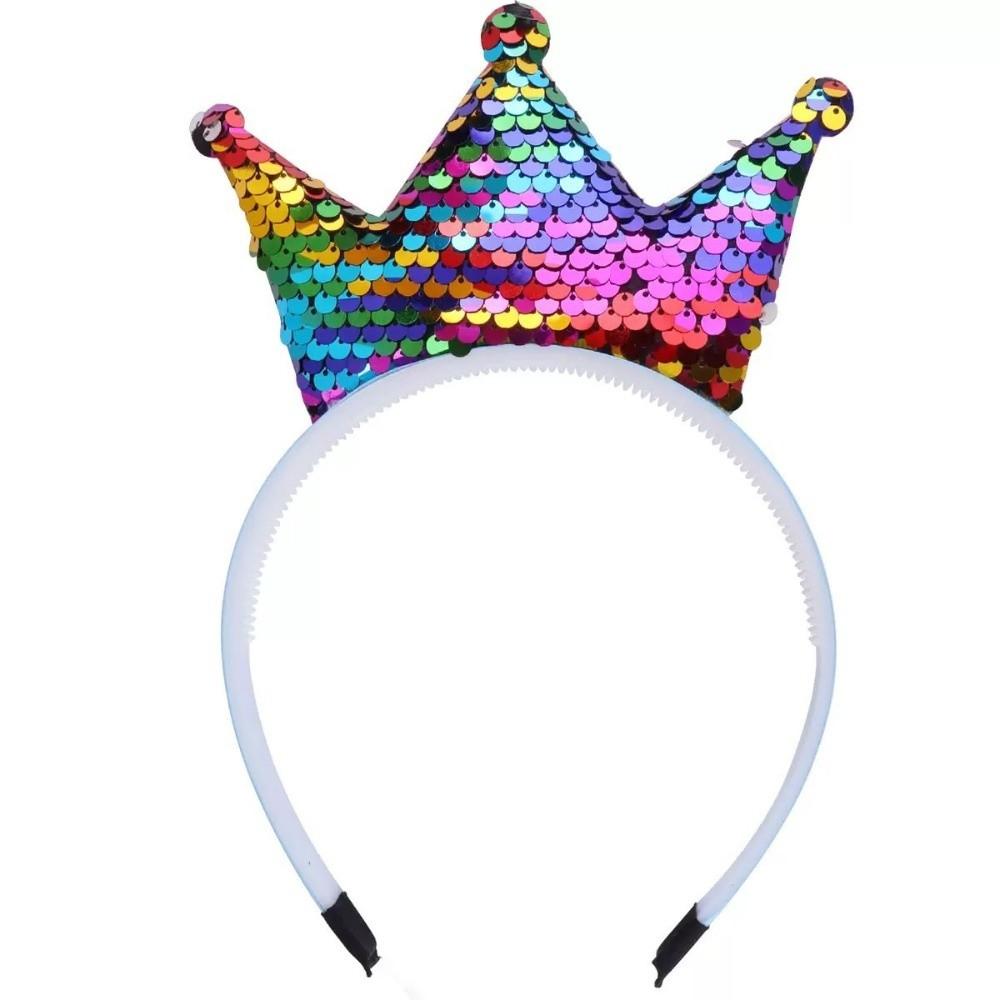 Princess Crown Headband Shiny Hair Band Party Hairband Fairy Costumes Accessories
