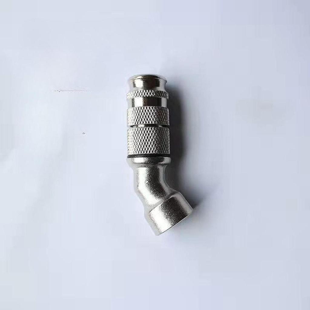 Backpack Spraying Nozzle Tip 45 Degree Adjustable Solid Stainless Steel High Pressure Tool for Farm Greenhouse Plant Irrigation
