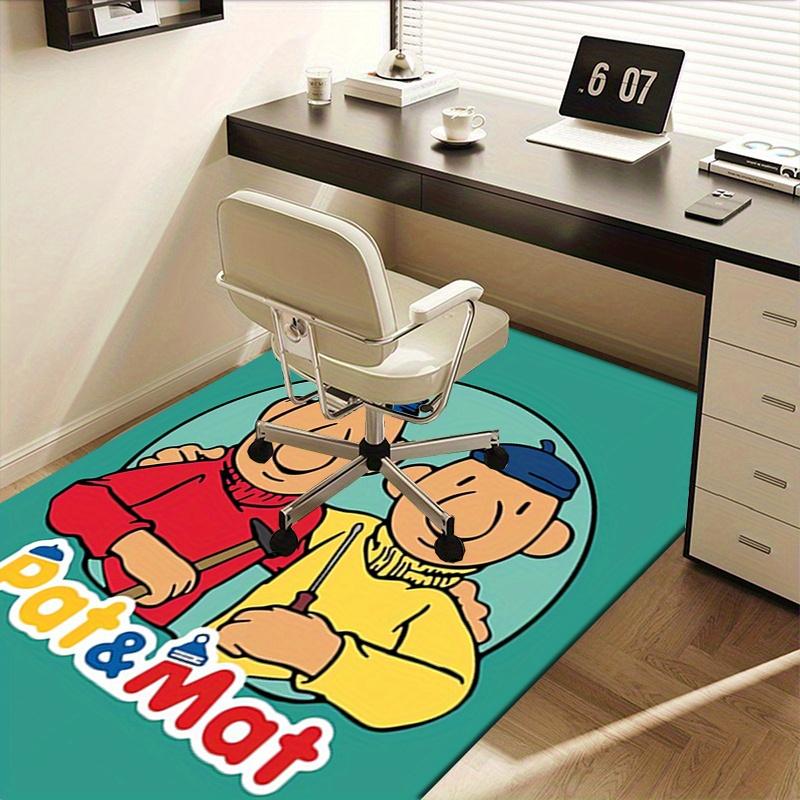 1pc Pat, Mat, Friendship,Buurman & Buurman Office Carpet Soft Polyester Entrance Carpet Washable Non-slip Machine Washable Indoor Carpet Tab