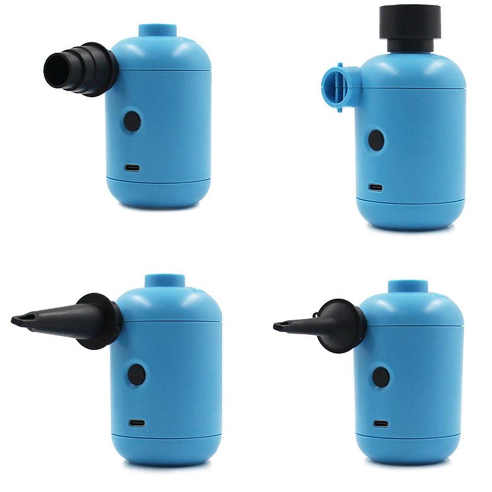 DC 5V Elektrische Luftpumpe USB-Aufladung mit 4 Anschlüssen Luft aufblasbare Pumpe Schnellbefüllung Langlebige Mini-Luftpumpe Aufblasbares Zelt