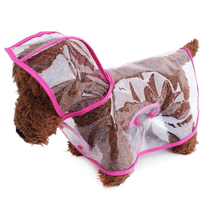 XS-8XL Pet Supplies Dog Raincoat Waterproof Transparent Plastic Fashion Poncho Personalized Color Edge Costumes for Large Dogs