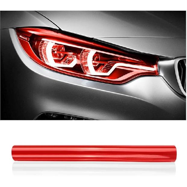 12 X 48Inch Car Light Tint Film, Cuttable&Stretchability Car Headlight Taillight Fog Light Vivid Vinyl Wrap Protector,Non-Marking Self-Adhesive