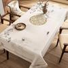 Chinese Landscape Printed Table Cloth High End Chinese Style  Tea Table Cover Cloth Flower Landscape Lint Dustproof Table Mat