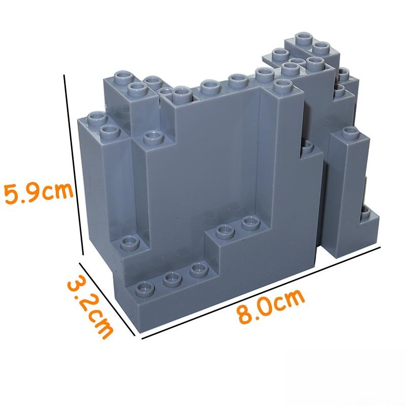 Interesting Toys Building Blocks Rockery Accessories Mountain Moc City House Garden Rock Panel Diy Parts Stone Bricks 6083 6082 47847 23996 30246