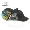 Slightly curved hat Men's and women's outdoor sun protection visor Beach mesh hat Mountaineering cap Hard top baseball cap