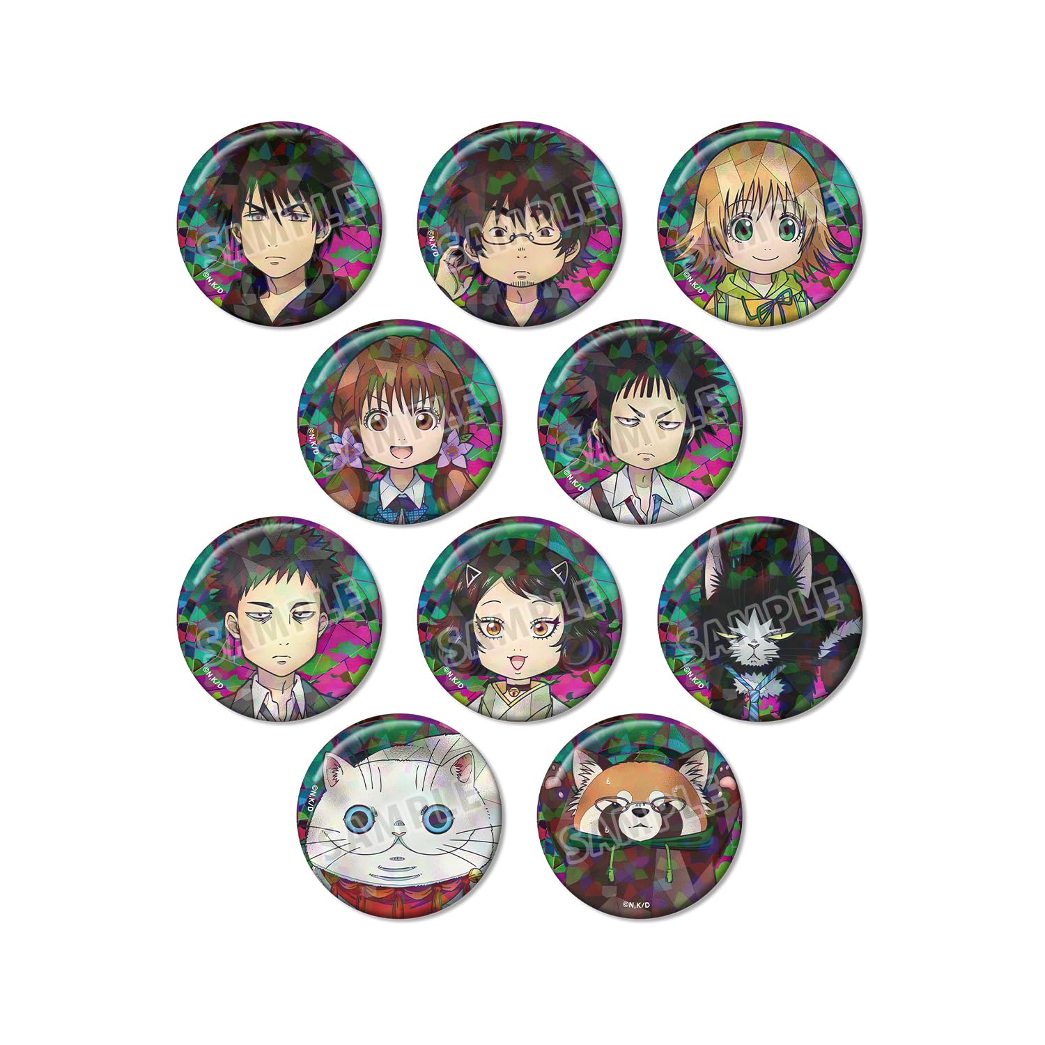 

TV Anime Dekin no Mogura Trading Aure Glass Holographic Badges Box of 10