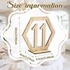 M-Modern-1-40 Wedding Wooden Table Number Sign Wooden Bar Cafe Number Table Sign Seat Number Plate Wedding Party Decoration Easy