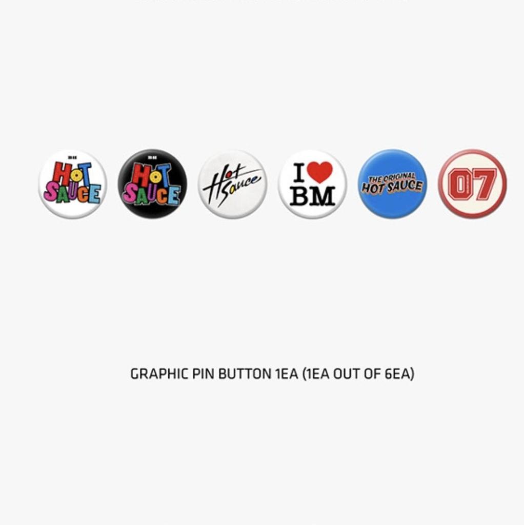 [HOTSAUCE] BABYMONSTER RANDOM PIN BUTTON Set
