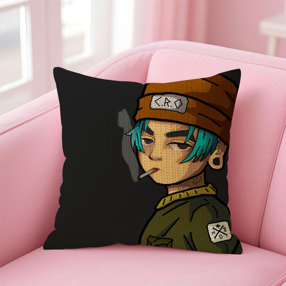 Singer BBarderos CCRO Cushion Cover Natural Linen Pillow Case DoubleSided Print Decorative Sofa Pillowcase Home Decor Gift
