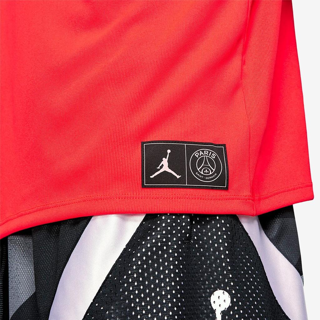 Jordan Paris Saint-Germain Crest Patch Short Sleeve T-Shirt Men Tops Red BQ8359-612