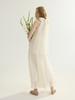 Sinseuden Ivory Flare Long Skirt