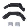 2-Bracket Motorcycle Handguard Mounting Set, Aluminum Construction with Left and Right Connection Points for Installation