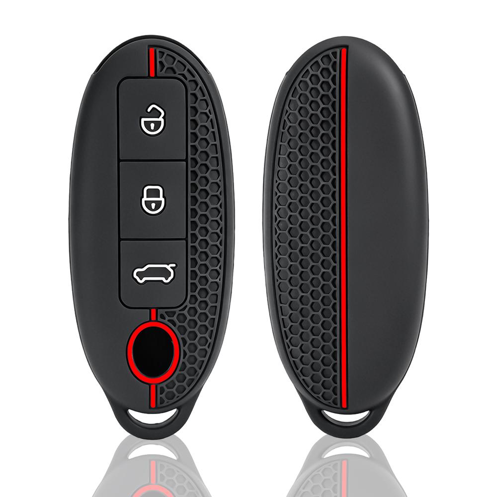 3 Buttons Car Key Case Cover Shell Fob For Dongfeng Nammi 01New Engery High Level Silicone Keychain Protective Accessories