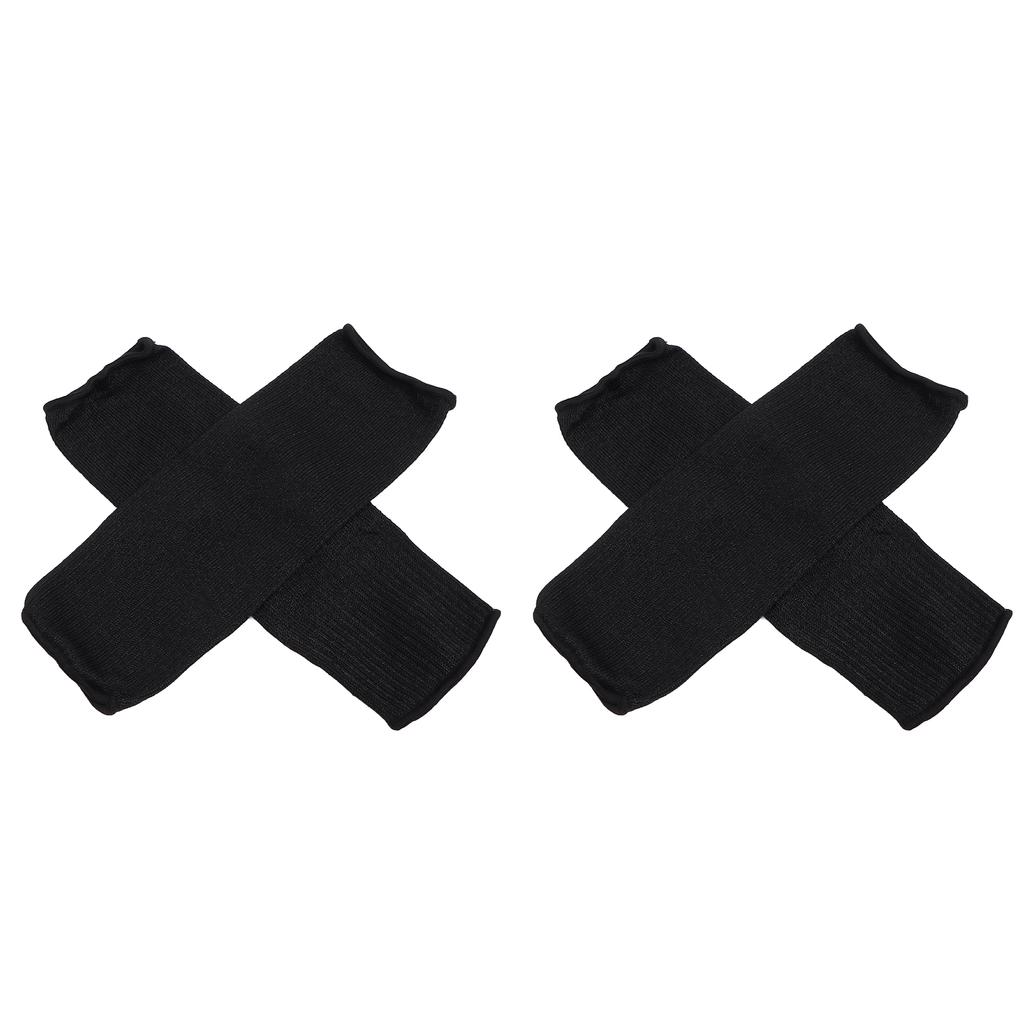 4pcs Cut Resistant Sleeves Protective Arm Bite Proof Guards Sleeves Protectors for Safety Black