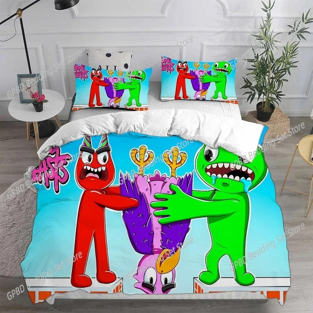 Game Garten of Banban 3D NEW Duvet Cover Pillowcase Bedding Set Adult Boy Girl Bedroom Decoration Children Single Double Large