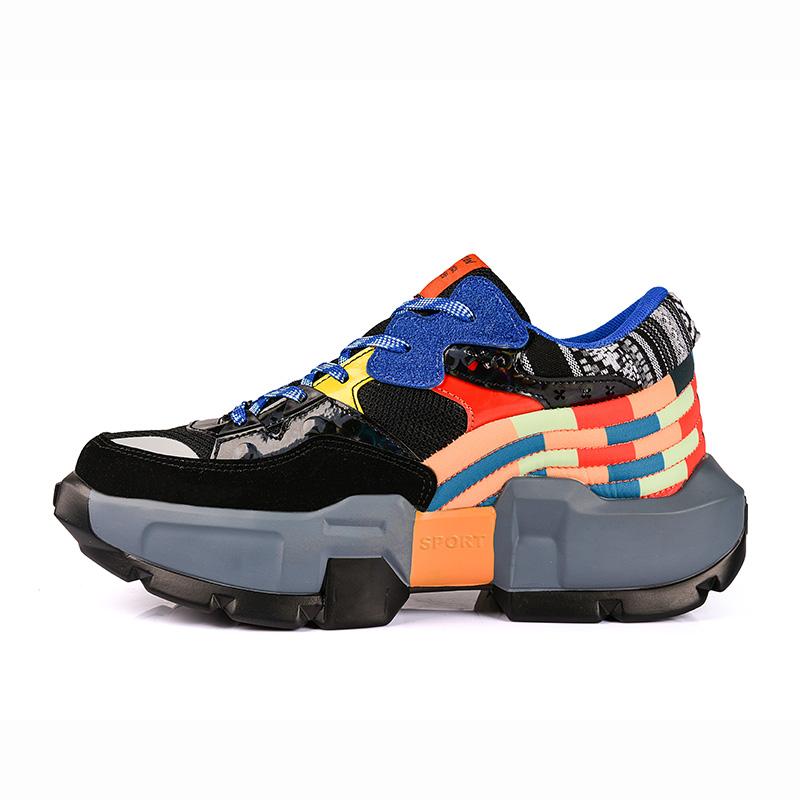 Men's Ethnic Style Thick-soled Daddy Shoes Casual Sports Shoes Trendy Shoes 39-45