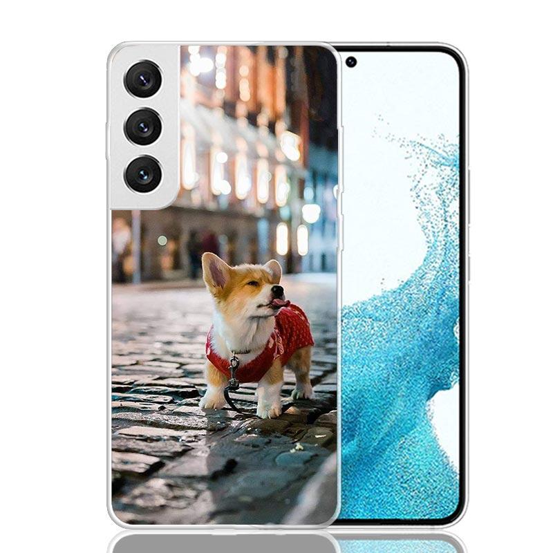 Süße Niedliche Corgi Hunde Handyhülle Für Samsung Galaxy S26 S25 Edge S24 S23 FE S22 Ultra S21 Plus S20 + Fundas Hülle Coque Galaxy
