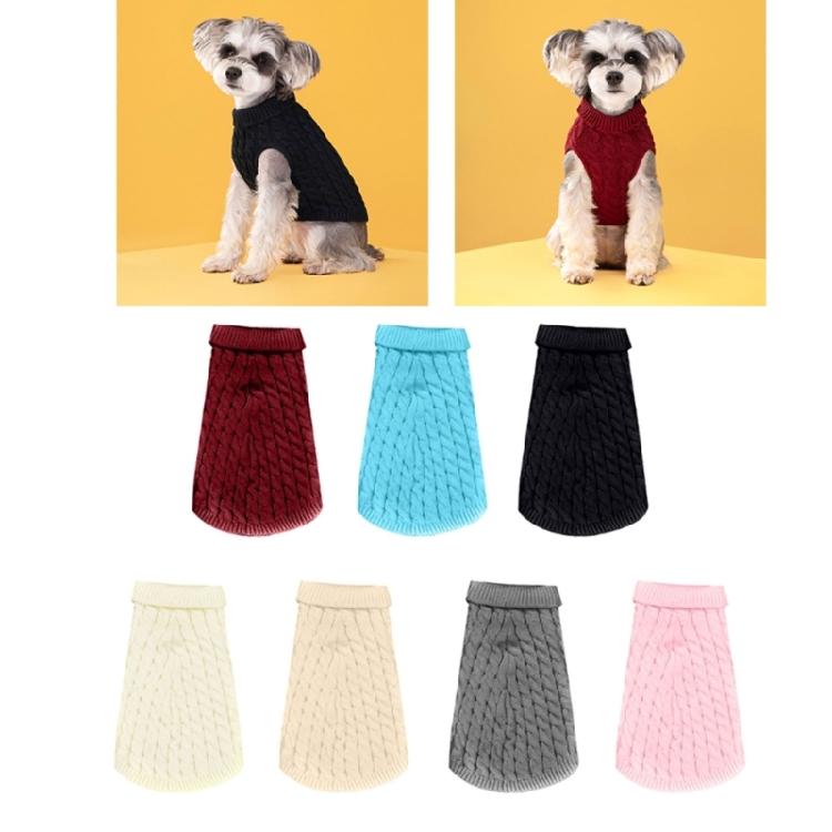 Dog Sweater Casual Wear Pullover for Cold Weather Knitwear Apparel Turtleneck