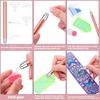 5D-Diamant-Malwerkzeug, leuchtender Punktbohrstift, wiederaufladbarer USB-Beleuchtungsstift, LED-Diamant-Malstift, Diamant-Kunstzubehör