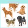 High-quality Static Dog Figurine Set Includes Shiba Inu Labrador Retriever And Caucasian Shepherd Perfect For Collectors And Educational Use