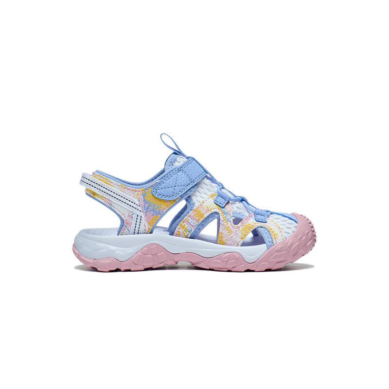 Li Ning Kids Trekking 1.5 Sports Trend Lightweight Shock Absorbing Non-Slip Sandals Kids sandals New-Aurora-Blue YKKT004-2