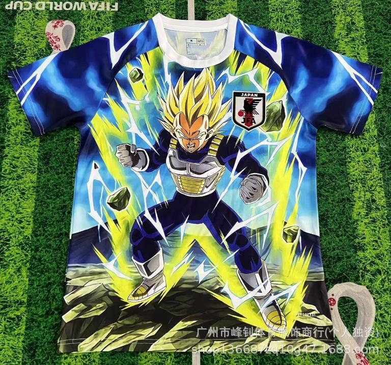 Maillot de football animé Coupe du Monde 2026, maillot thème dessin animé japonais, maillot de sport respirant pour l'entraînement