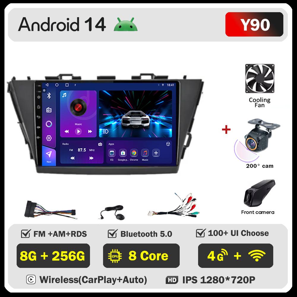 For Toyota Prius Plus V Alpha 2012-2017 Car Radio Player Car Carplay Screen Autoradio Mirror Link Car Intelligent Systems 8 Core