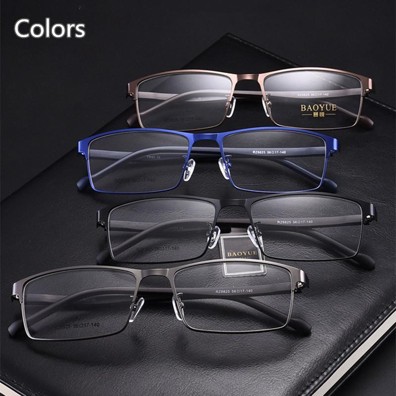 Men'S Business Computer Gaming Anti Blue Light Anti-Fatigue Reading Glasses Unisex Metal Alloy Glasses Frame Optical Eyewear+150