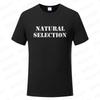 Natural Selection Printing Man T-shirts Evolution Graphic T Shirts Fashion Streetwear Harajuku Tops Male Oversized Clothing