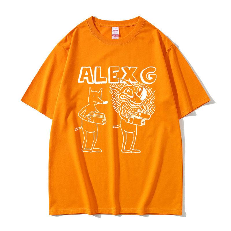 Sänger Alex G Print T-Shirt Männlich Sommer Freizeit T-Shirts Kurzarm Herren Damen Mode Lustiges Mode T-Shirt Unisex Vintage T-Shirt