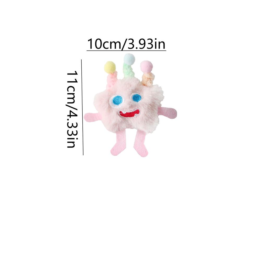 Plush Cat Toy Self-Play Mice - Soft Stuffed Interactive Pet Toy for Boredom Relief, Cute Catnip-Infused Kitten Toy,