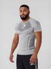 GYMSHARK Men's Quick-Dry Fitness Tight Short Sleeve Shirt