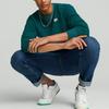 Puma Downtown Series Solid Color Sports Casual Crew Neck Pullover Sweatshirt Men Tops Green 537730-24