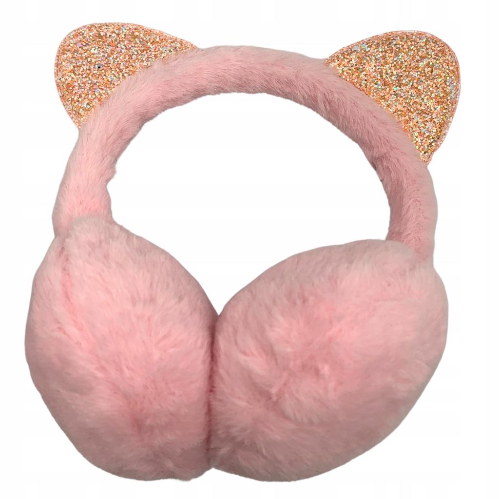 Winter Earmuffs Women's Children's Cat Kitten Shiny Warm Plush